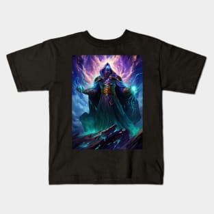 space wizard with shining eyes Kids T-Shirt
